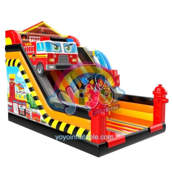 Fire Station Commercial Dry Inflatable Slide YY-SL250619 (3)