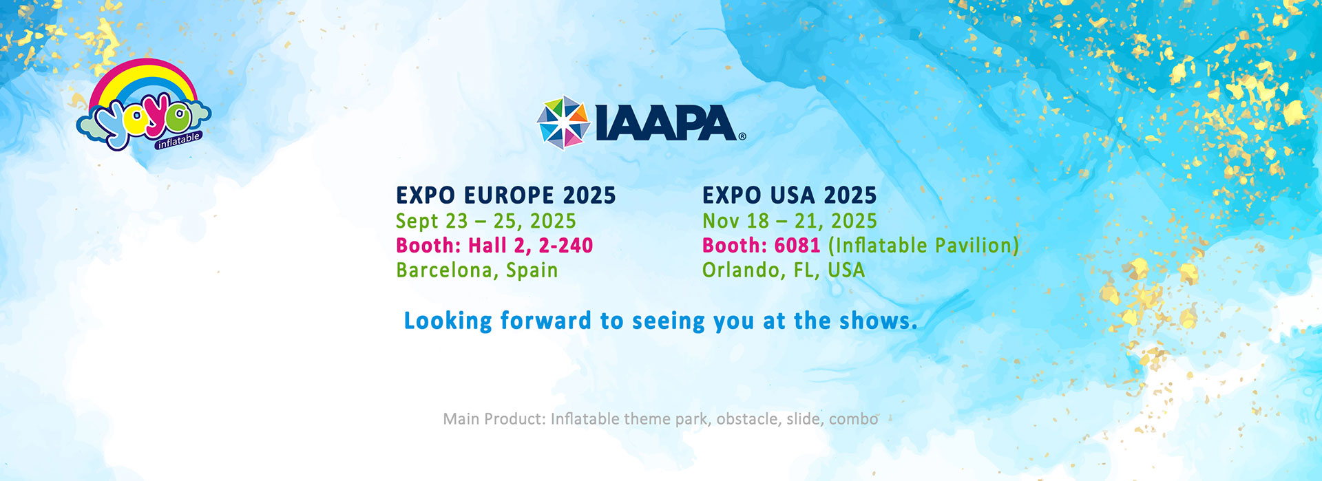 YOYO WILL ATTEND IAAPA EXPO EUROPE AND USA 2025