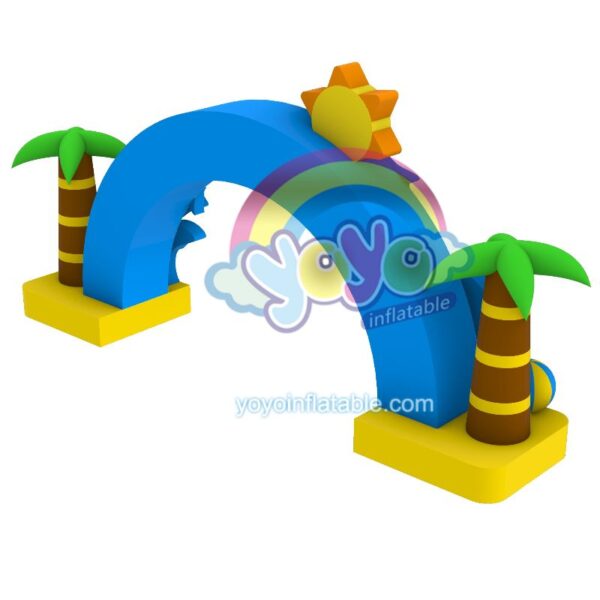 Summer Ocean Beach Big Entrance Inflatable Arch YY-AR250504 (2)
