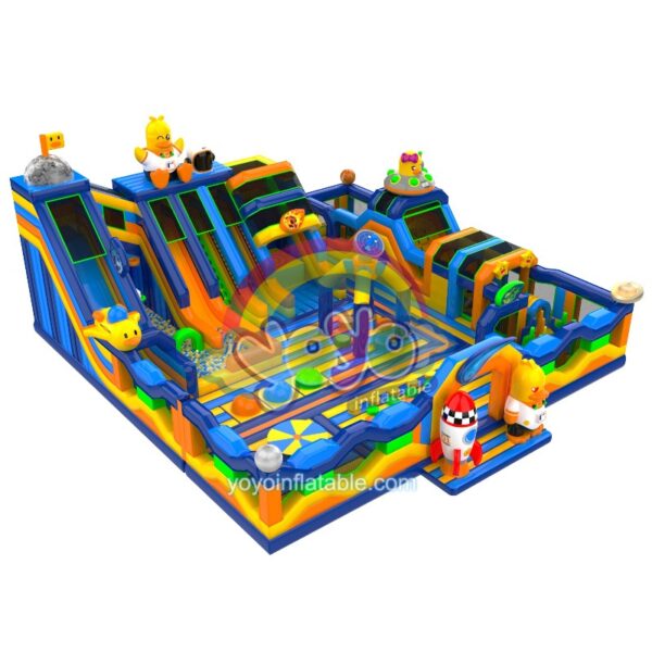 Inflatable Riding Space Duck Space Travel Big Inflatable Theme Park YY-BP250613-B | Yoyo Inflatable
