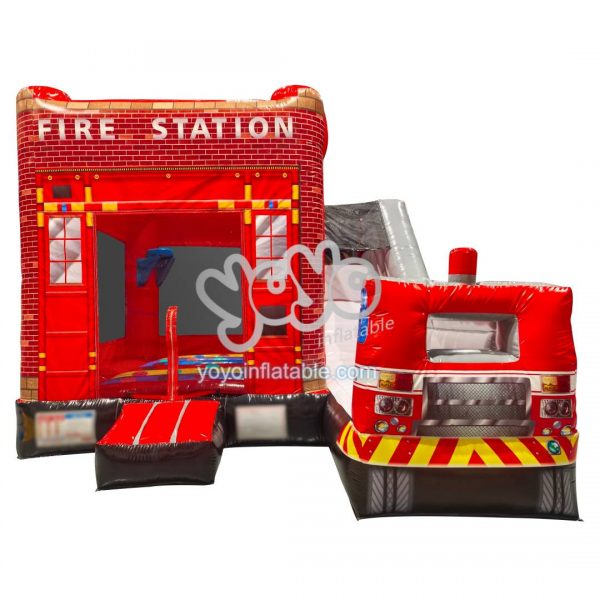 Fire Station Dry Inflatable Combo Bounce House YY-CO250639 (1)