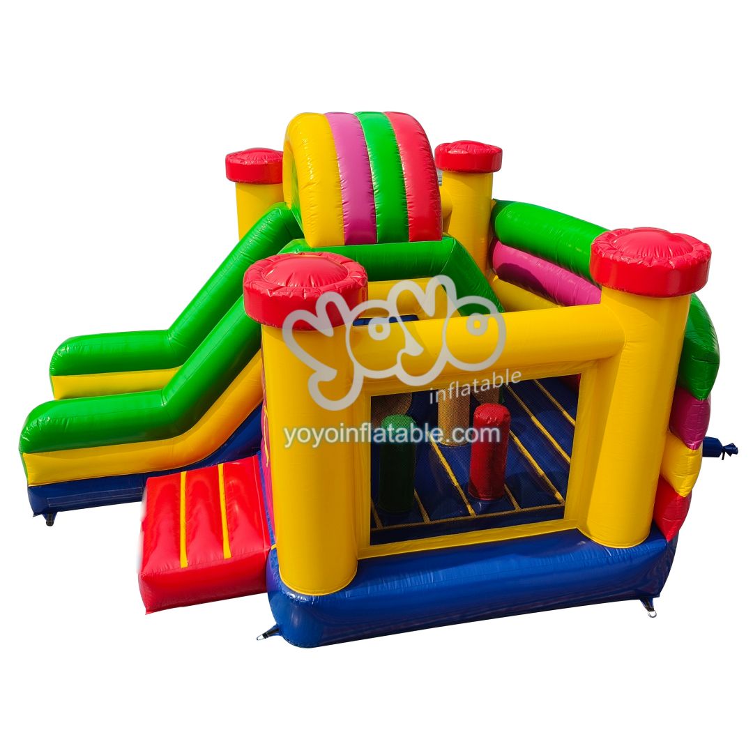 Rainbow Colors Inflatable Dry Combo Bounce House YY-CO250435 (2) Rainbow Colors Inflatable Dry Combo Bounce House YY-CO250435 (2)