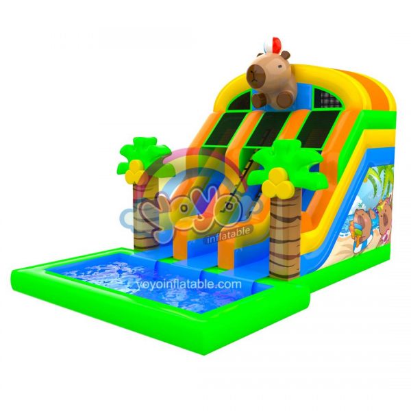 Capybara Inflatable Commercial Water Slide YY-WSL251153 (1)