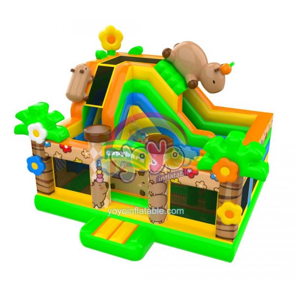 Capybara Small Inflatable Combo Bounce House YY-CO251156 (1)