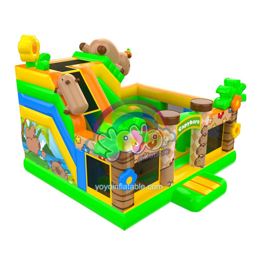 Capybara Small Inflatable Combo Bounce House YY-CO251156 (2) Capybara Small Inflatable Combo Bounce House YY-CO251156 (2)