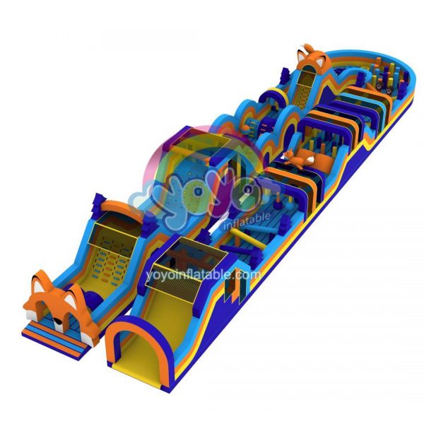 Fox Big U-Shaped Inflatable Obstacle Course YY-OB251133 (1)