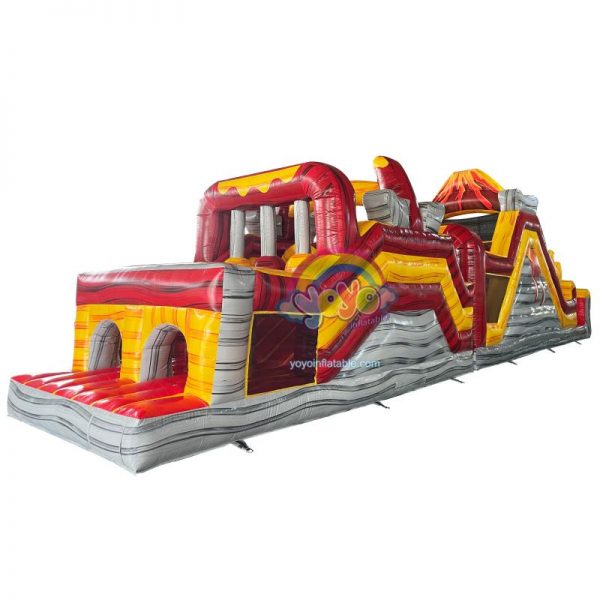 Volcano Inflatable Obstacle Course Bounce House YY-OB251134