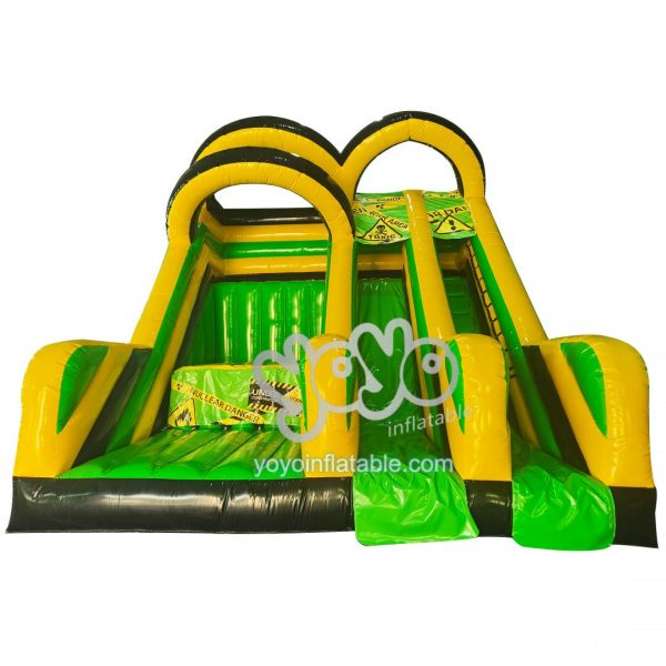 Toxic Warning Jumping Platform Dry Inflatable Slide YY-SL241211 (1)