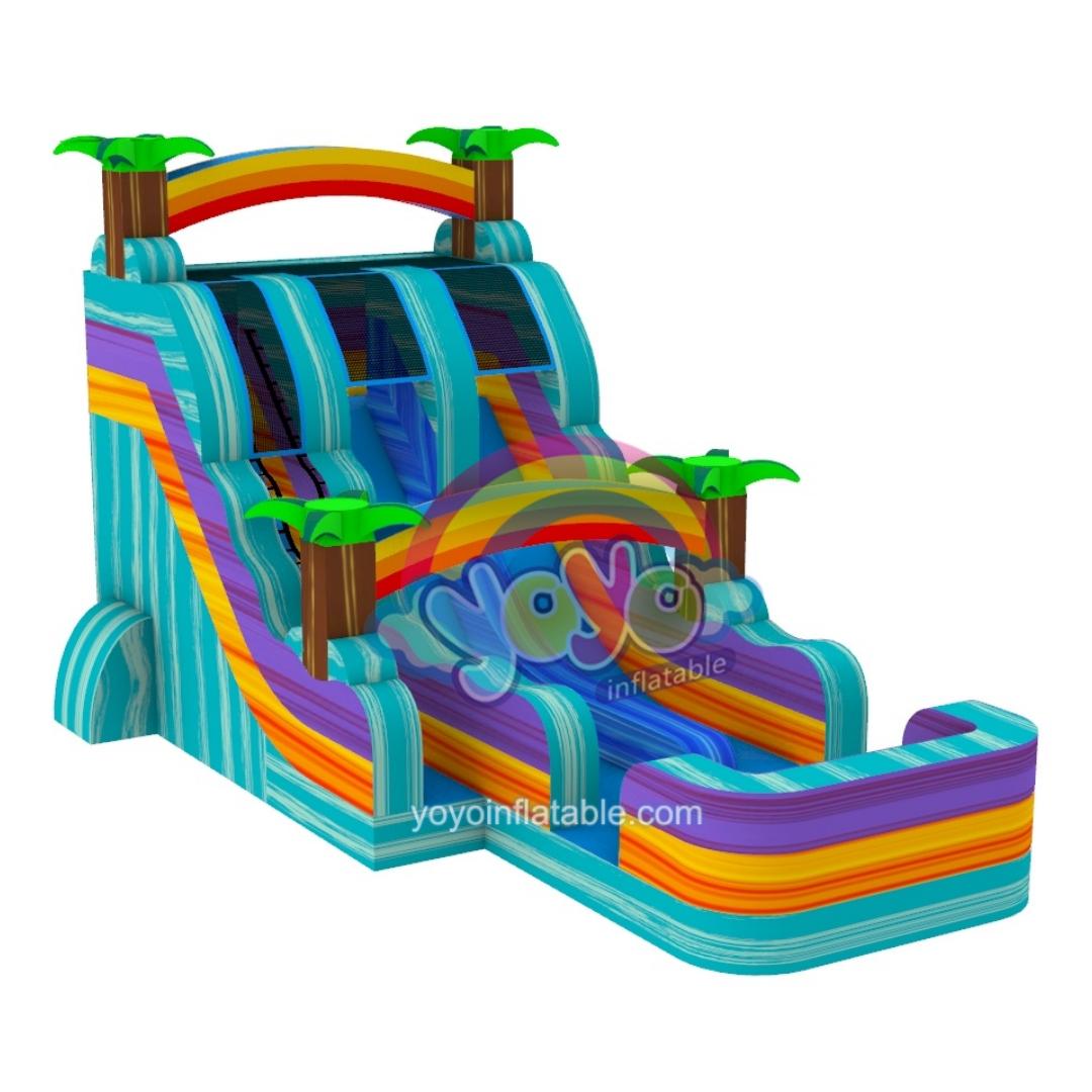 Rainbow Dual Lanes Marble Inflatable Water Slide YY-WSL251152 (1) Rainbow Dual Lanes Marble Inflatable Water Slide YY-WSL251152 (1)