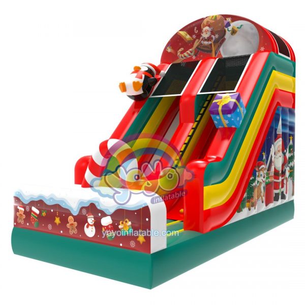Single Lane Christmas Small Inflatable Dry Slide YY-SL260137 (1)