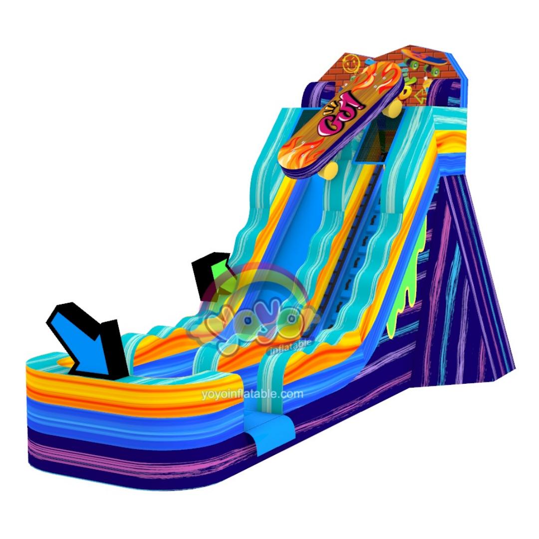 Skateboard Marble Commercial Inflatable Water Slide YY-WSL251046 (1) Skateboard Marble Commercial Inflatable Water Slide YY-WSL251046 (1)