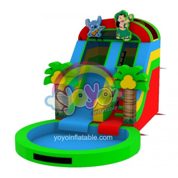 Stitch Commercial Small Inflatable Water Slide YY-WSL251151 (1)