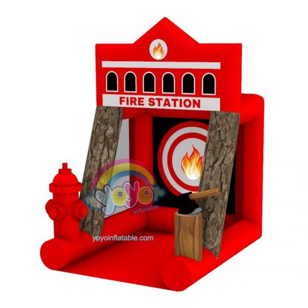 Fire Station Huge Inflatable Axe Throwing Games YY-SP251144 (1)
