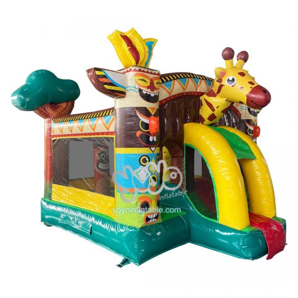 Jungle Tribes Small Inflatable Combo Bounce House YY-CO260162 (1)