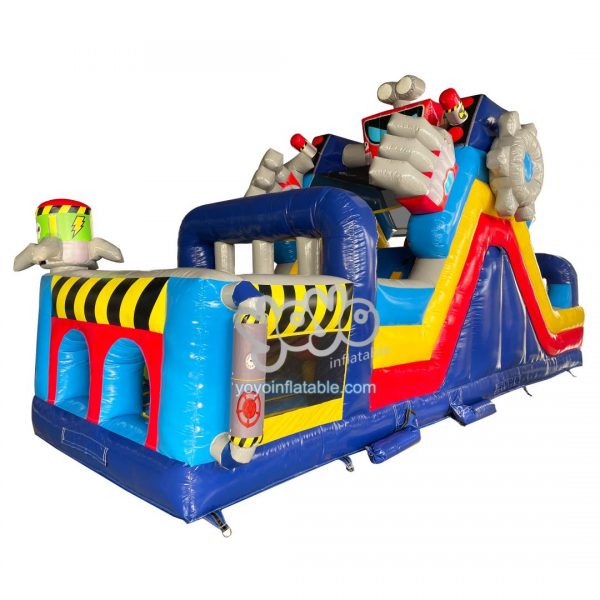 Robot Small Inflatable Obstacle Course Bounce House YY-OB260139 (1)