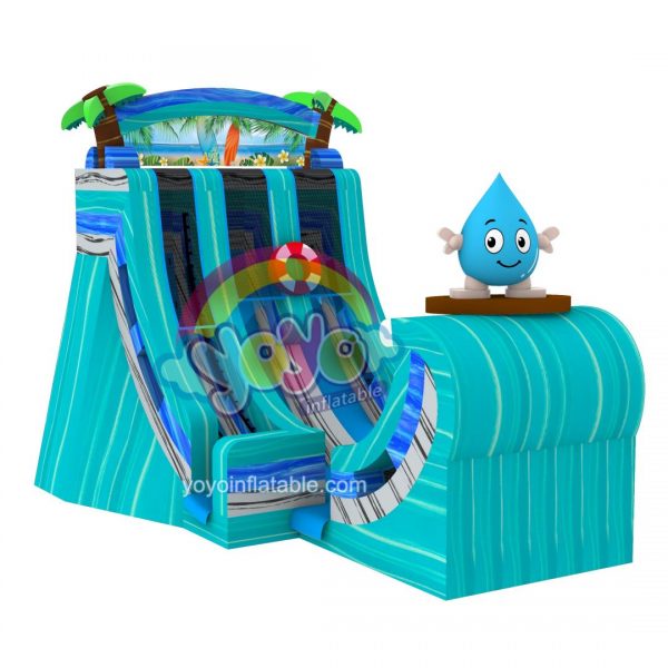 Water Drop Surfing Marble Inflatable Water Slide YY-WSL251147-B (1)
