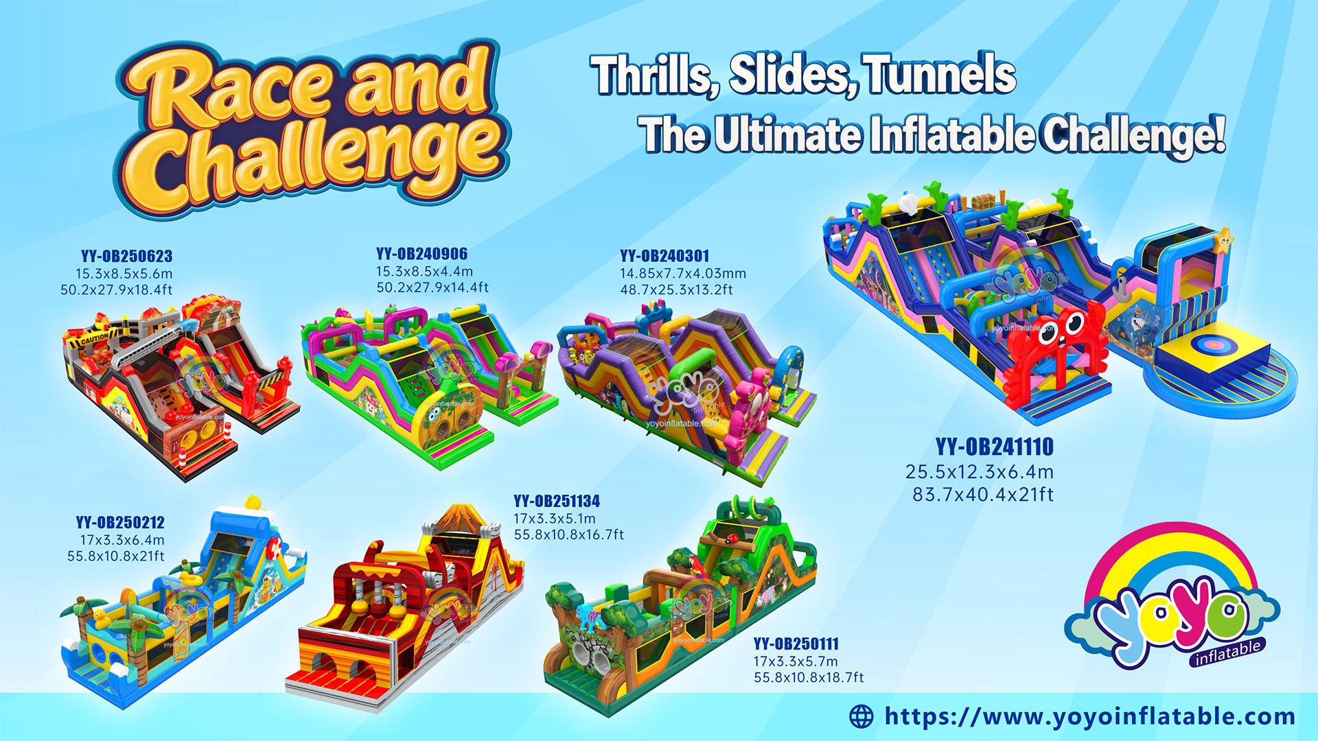 ultimate inflatable challenge collection 260325 - YOYO inflatable