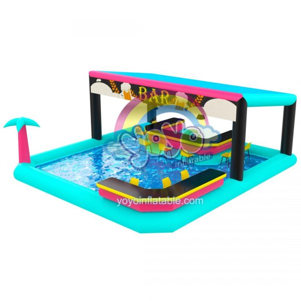 25ft Summer Outdoor Inflatable Airtight Pool Bar YY-PL241103 (1)