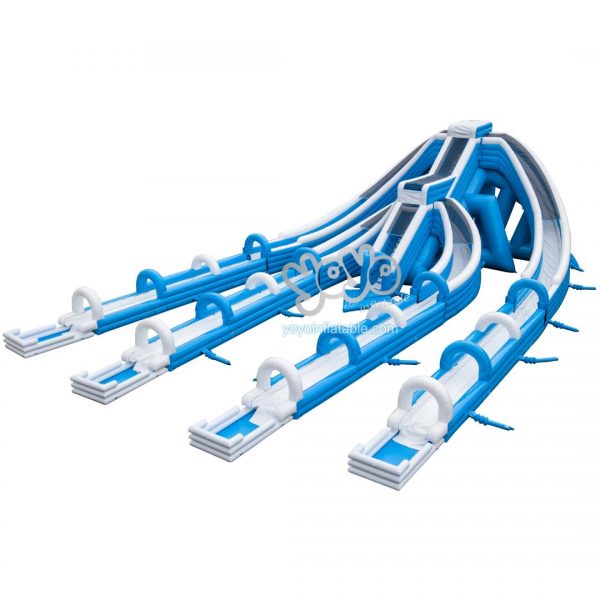 Outdoor Huge Hippo 4 Lanes Inflatable Water Slide YY-WSL240904 (1)