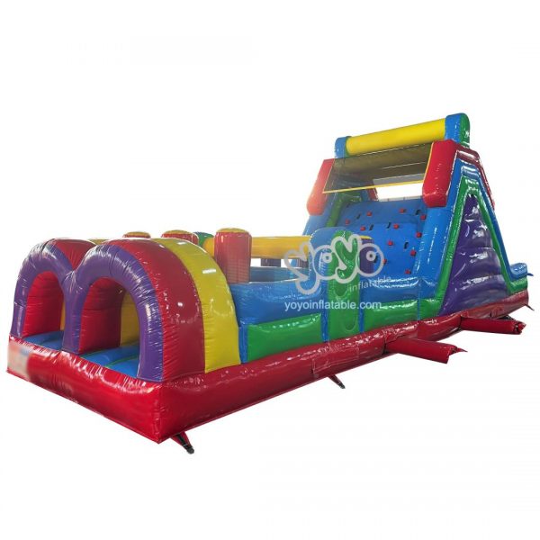 Two Sections Colorful Obstacle Course Bounce House YY-OB260141 (1)