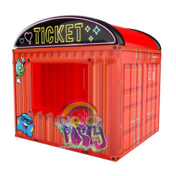 Crazy Party Themed Commercial Inflatable Ticket Booth YY-AD260538 (1)