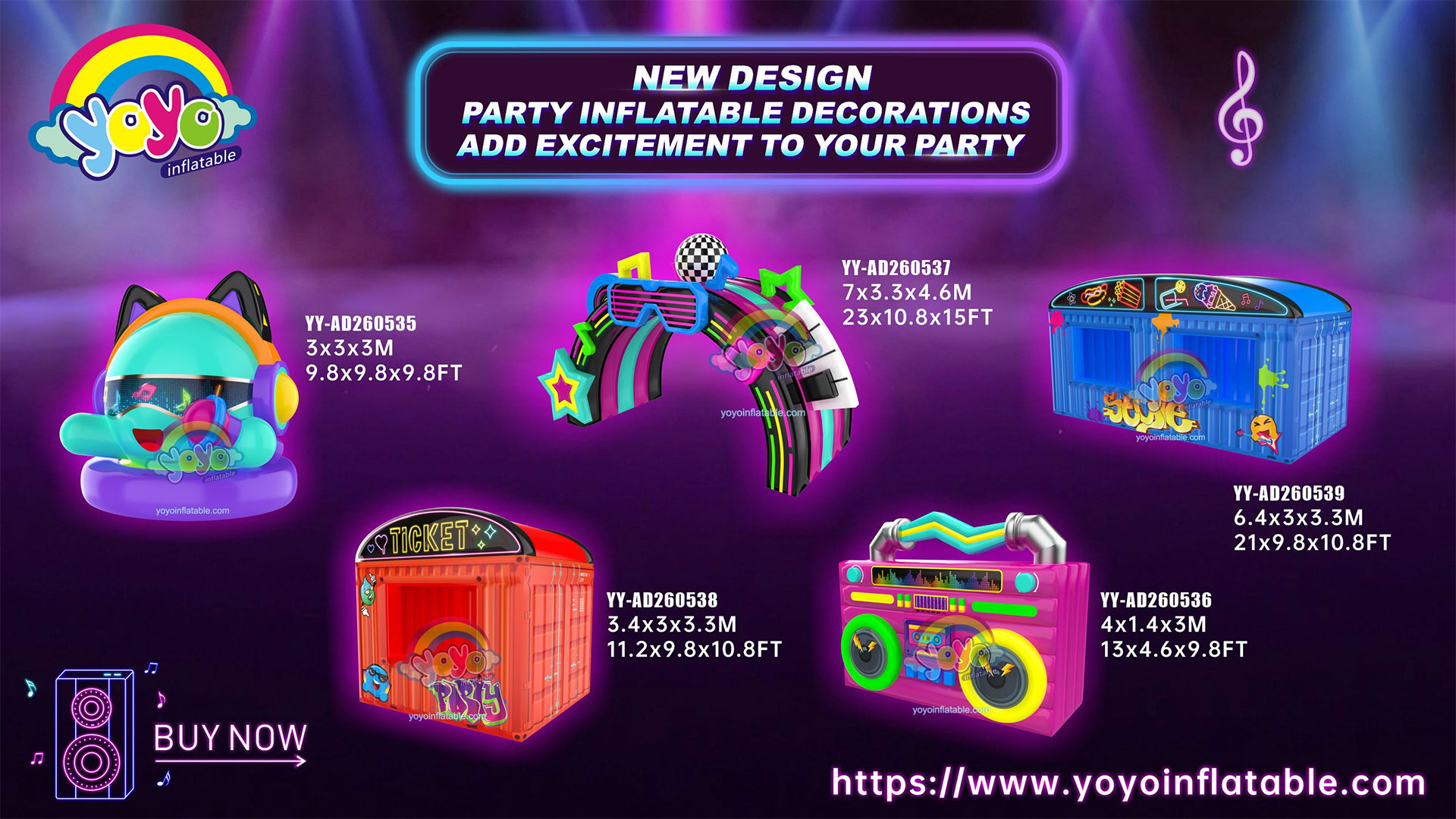 new design party inflatable decorations - yoyo inflatable
