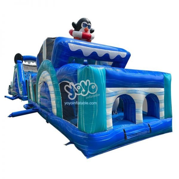 Arctic Theme Inflatable Water Obstacle Course Bounce House YY-OB260647 (3)