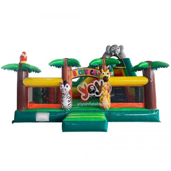 Jungle Animals Commecial Inflatable Combo Bounce House YY-CO260684 (1)