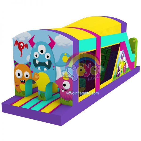 Monster Small Inflatable Obstacle Course Bounce House YY-OB260651-A (1)