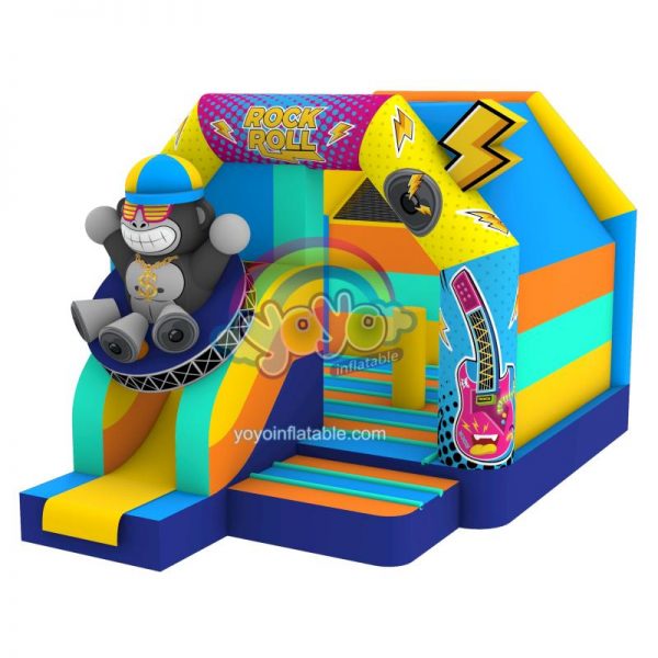 Rock Gorilla Small Inflatable Combo Bounce House YY-CO260686-E (1)