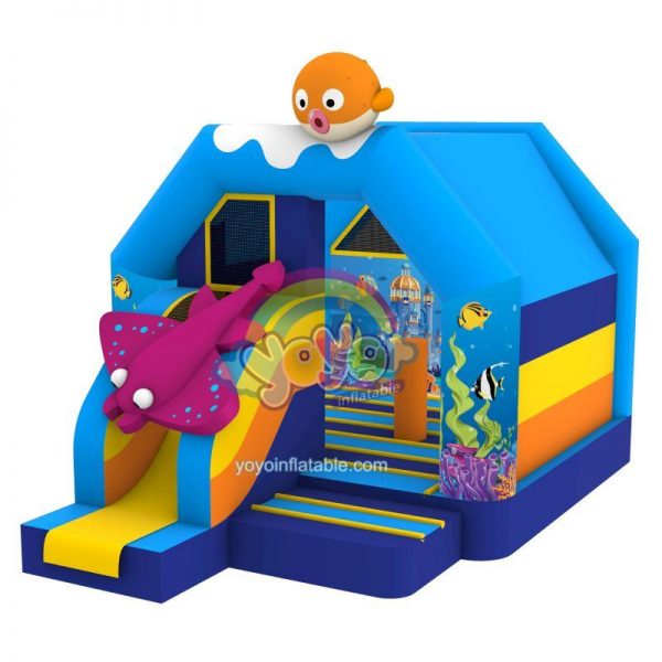 Undersea World Inflatable Slide Combo Bounce House YY-CO260686-B (1)