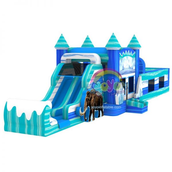 Ice Age Marble Inflatable Wet Dry Obstacle Course Jumper YY-OB260852-A (1)