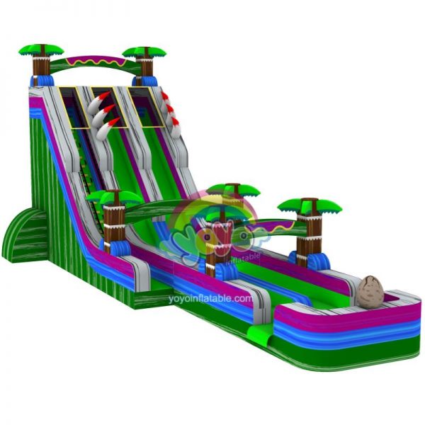 Jurassic Themed Commercial Marble Inflatable Water Slide YY-WSL260864-E (1)