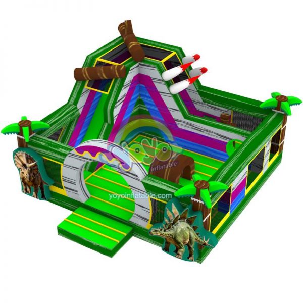 Jurassic XL Marble Inflatable Bounce House Slide Combo YY-CO260888 (1)