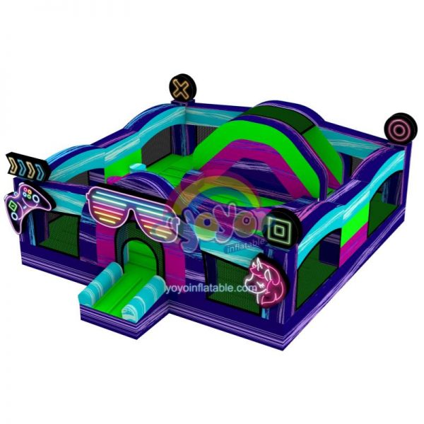 Neon Space Big Marble Inflatable Dry Slide Combo YY-CO260890 (1)