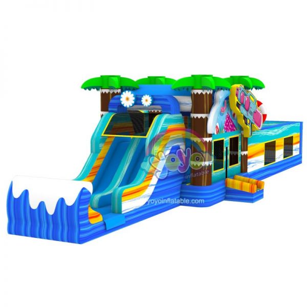 Water Gun Wet Dry Marble Inflatable Obstacle Course YY-OB260852-C (1)