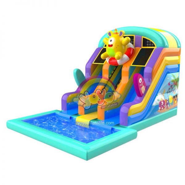 Monster Summer Party Small Pool Inflatable Water Slide YY-WSL260967 (1)