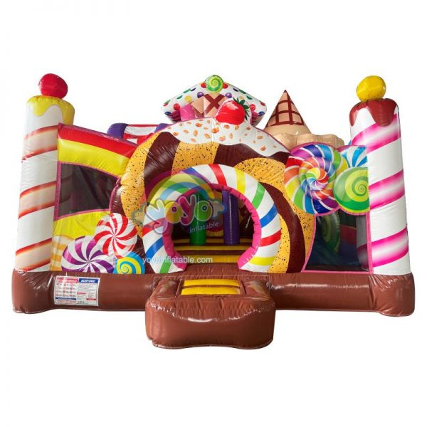 Sweet Candy Colorful Inflatable Combo Bounce House YY-CO260893 (1)