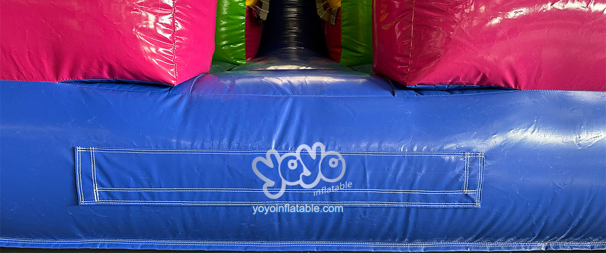 Yoyo Inflatable will use the gator mouth design to unload the force.