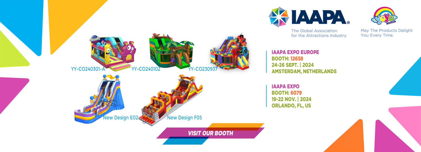 Yoyo is Coming to IAAPA Europe 2024 in Amsterdam! Yoyo Inflatable