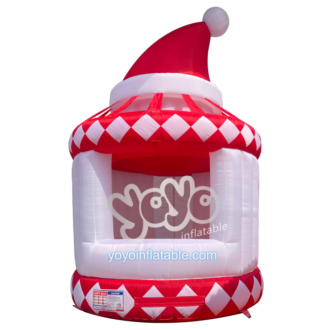 Inflatable Christmas Shop YY-NTE19032 with Santa Claus’s Hat-5