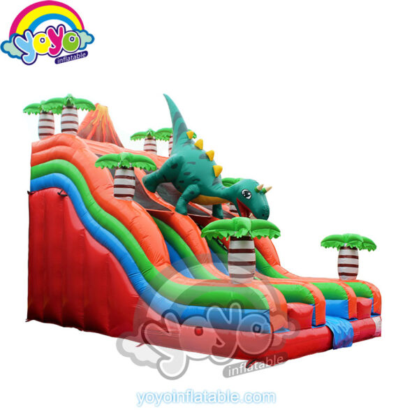 Inflatable Jurassic Dinosaur Volcano Theme Dry Slide YDSL-202101 (3)