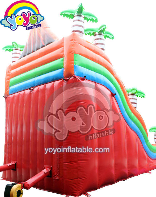 Inflatable Jurassic Dinosaur Volcano Theme Dry Slide YDSL-202101 (4)