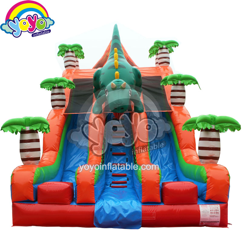 Inflatable Jurassic Dinosaur Volcano Theme Dry Slide YDSL-202101 (5)