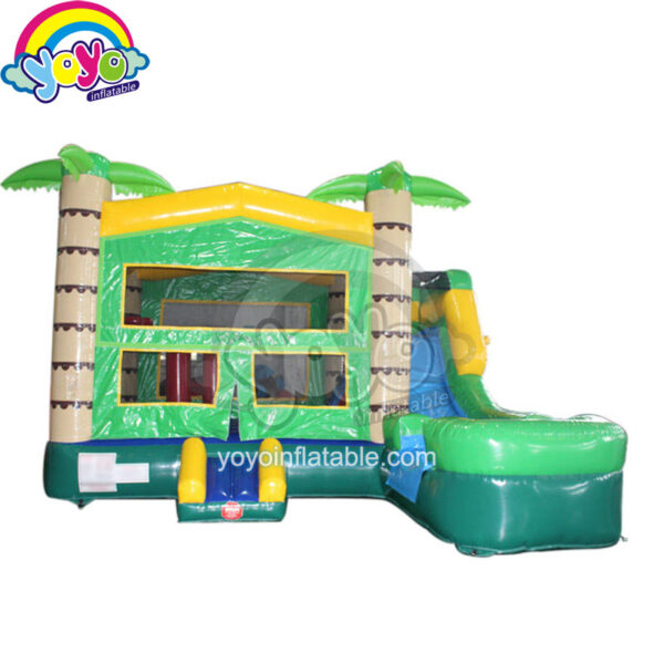 19' Inflatable Palm Tree Wet Dry Bounce House Combo YWCO-15099