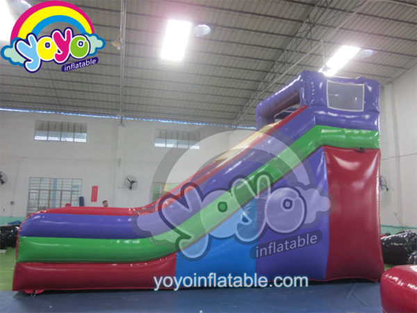 15' H Red Purple Single Lane Inflatable Slide YY-DSL12017
