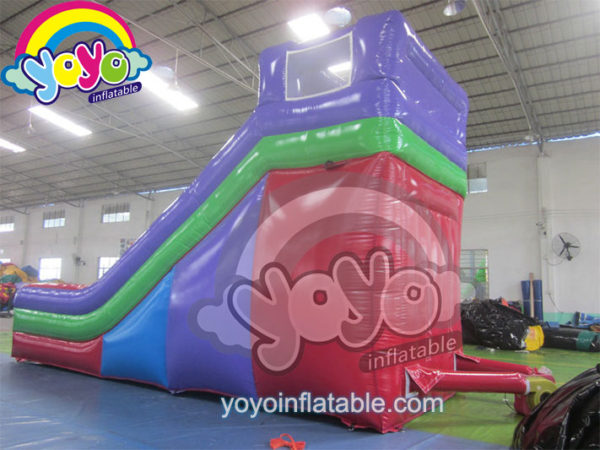 15' H Red Purple Single Lane Inflatable Slide YY-DSL12017