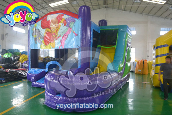 21' Super Heros Theme Inflatable Bouncer Wet Combo YY-WCO15021