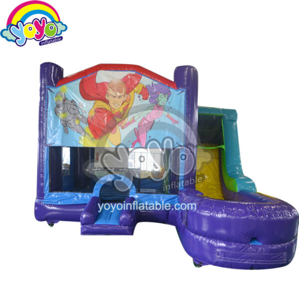 21' Super Heros Theme Inflatable Bouncer Wet Combo YY-WCO15021