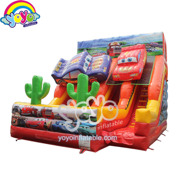 20ft Disney Cars Theme Dual Inflatable Dry Slide YY-DSL2007